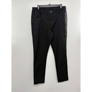 Image Solutions Slim Fit Pants Men's 34x34 Black Regular Fit 100% Polyester
